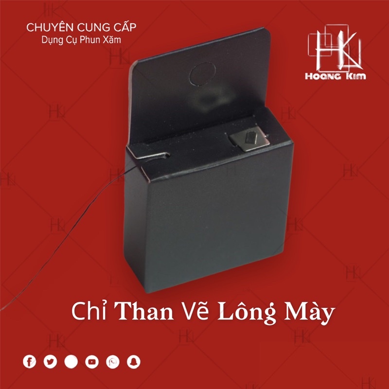 Chỉ than hoạt tính vẽ lông mày