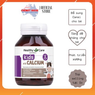 Combo Bổ sung DHA & Canxi cho bé 60 viên DATE 2023 Healthy Care Canxi & DHA