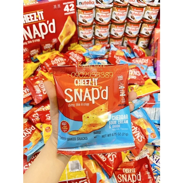 🧀 Snack phô mai Cheez-it Snap's gói 21g