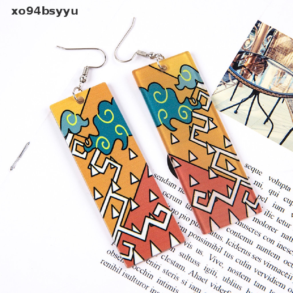 Khuyên Tai Dáng Tròn xo94bsyyu Bằng Acrylic Phong Cách Anime Cho Nữ