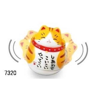 Mèo sứ lật đật 4.5cm 7320 - yakushigama