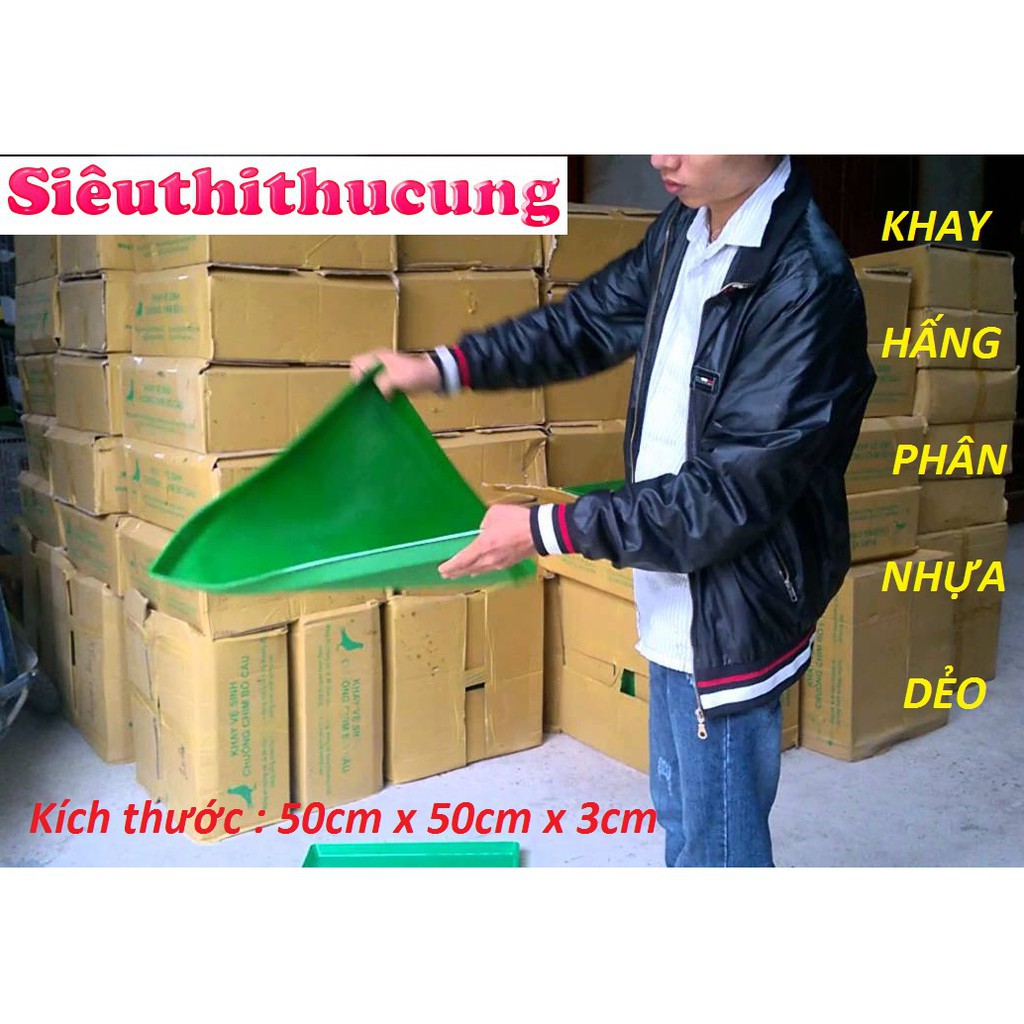 KHAY HỨNG PHÂN NHỰA CHO LỒNG CHIM BỒ CÂU