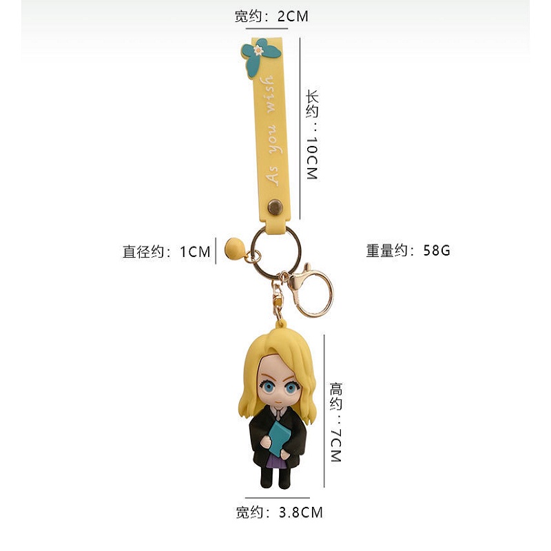 Móc Khóa Nhựa Mềm Hình Nhân Vật Hoạt Hình Harry Potter 3D 17 Kiểu Dáng Tùy Chọn