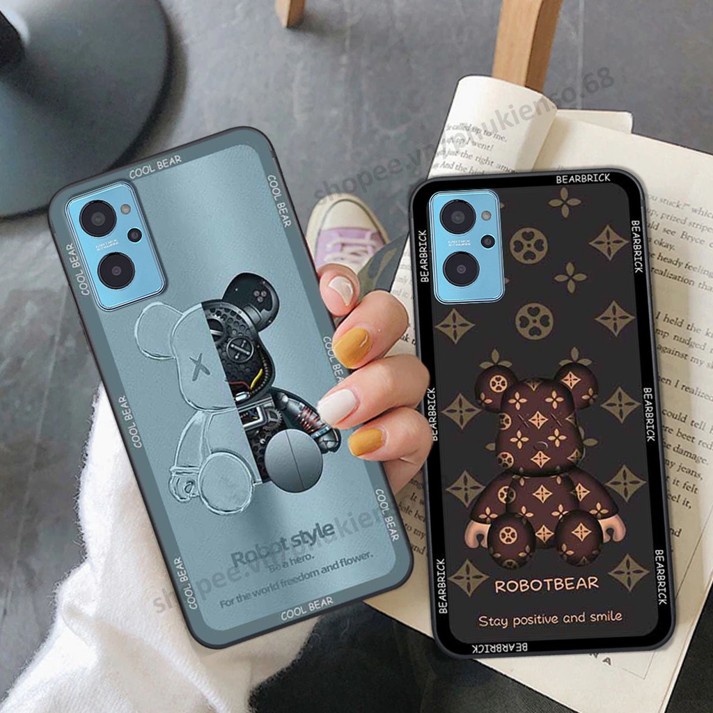 Ốp lưng điện thoại Realme C20 / C21Y in hình gấu bear, kaws, doremon thời trang, ốp lưng cao cấp chất lượng