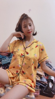 Đồ Bộ Lụa Satin Đùi