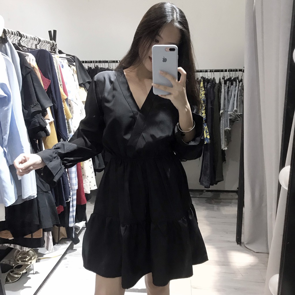 ĐẦM TAY DÀI CHÉO NGỰC ĐÔI BẠN THÂN NGẮN + DÀI