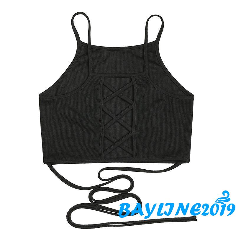 Áo Croptop Không Tay Thời Trang Mùa Hè Cho Nữ