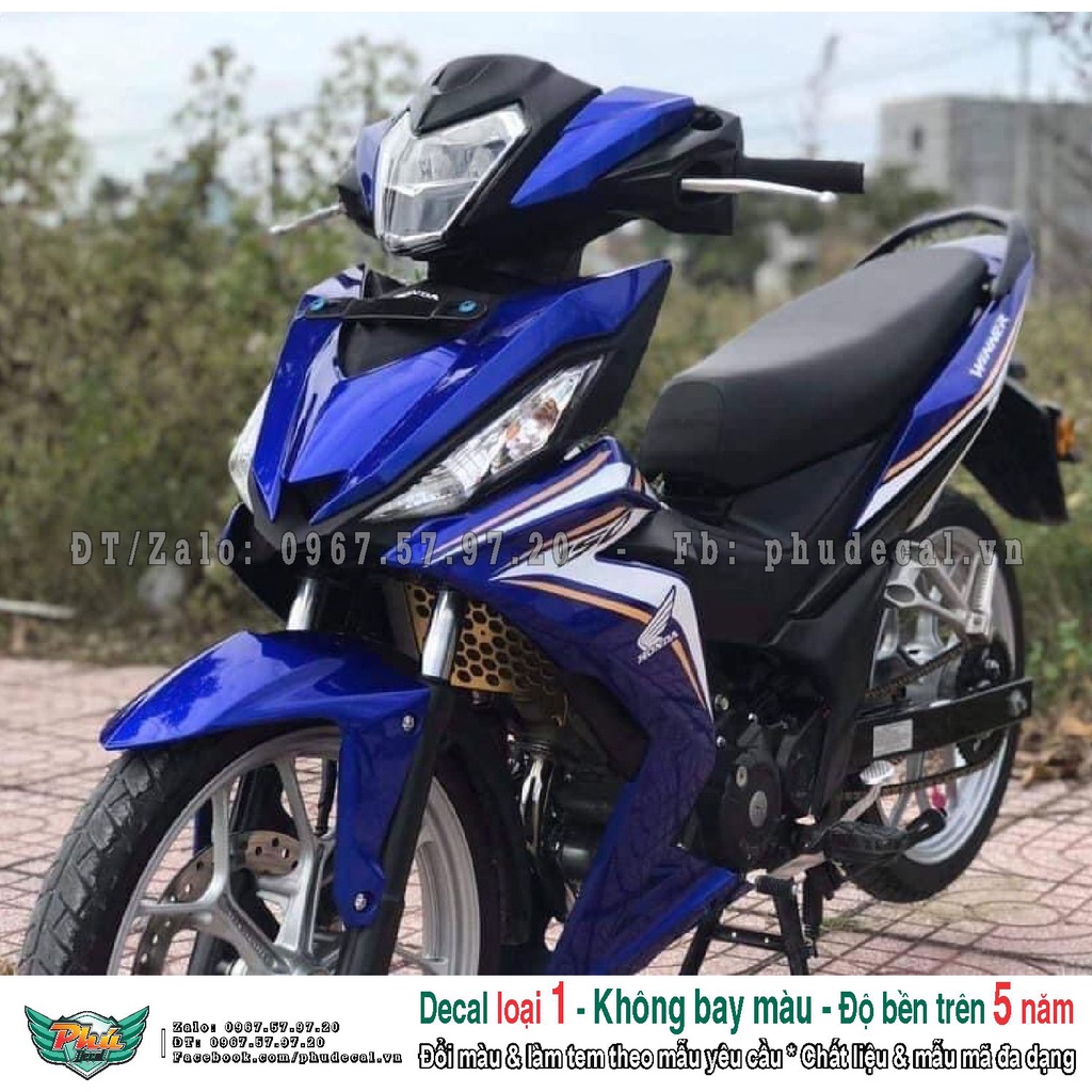 Tem rời xe Winner Xanh trắng mẫu copy zin (A)