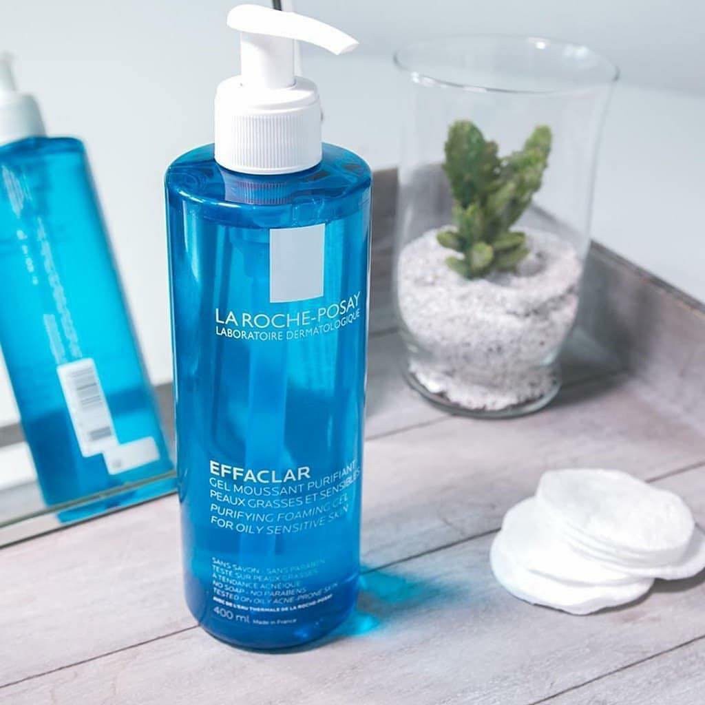 Sữa rửa mặt tạo bọt làm sạch và giảm nhờn cho da dầu nhạy cảm La Roche - Posay Effaclar Purifying Foaming Gel 400ml | BigBuy360 - bigbuy360.vn