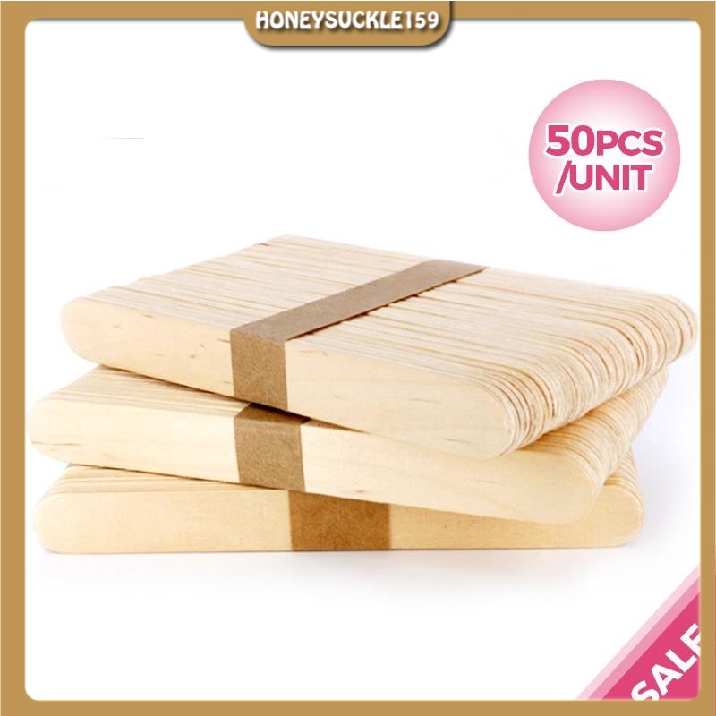 Set 50 Que Gỗ Bôi Sáp Tẩy Lông Dùng Một Lần