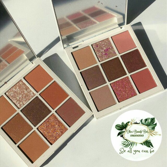 Bảng phấn mắt Holika Holika Terrazzo Shadow Palette màu 01 Earthy 1,5gx9. Phấn mắt có nhũ nhập khẩu Hàn Quốc