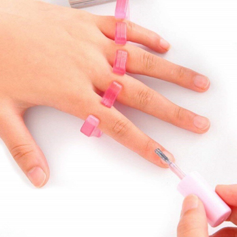 Tách Ngón Tay, Chân Silicon bộ 2 chiếc dùng để hỗ trợ sơn móng làm nail