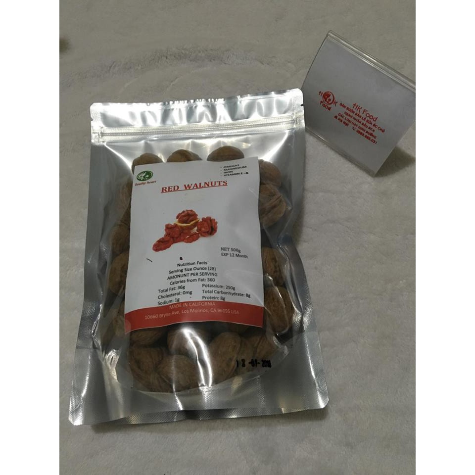 Quả óc chó đỏ NK Mỹ 500g