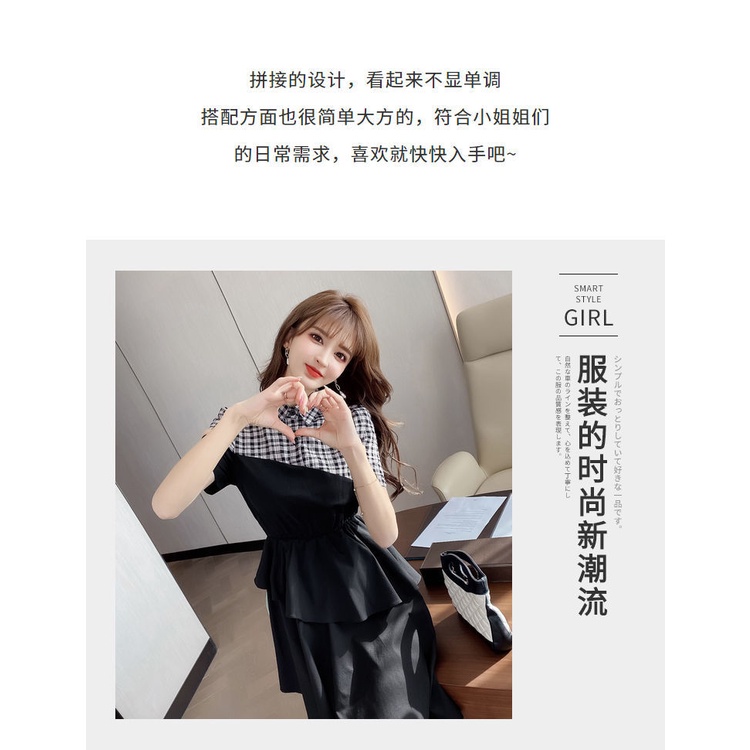 Đầm Sơ Mi Dáng Lửng Phong Cách Retro Hợp Thời Trang Hè