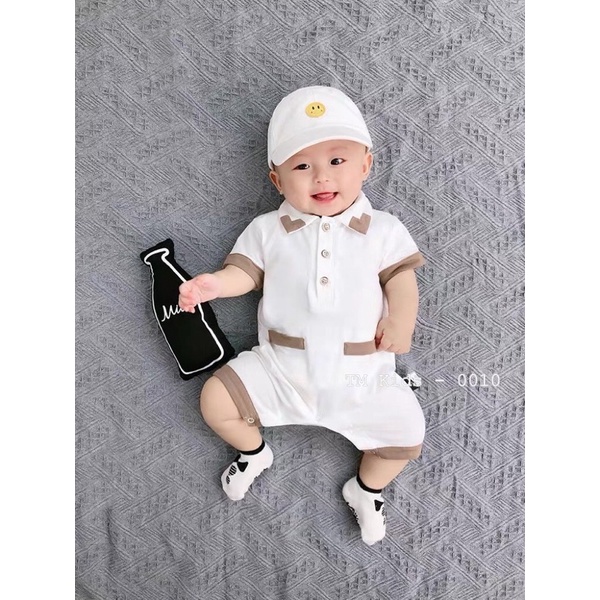 Body cho bé trai, body chip hè siêu xinh 1 màu cho bé, bodysui hè bé trai 4-13kg