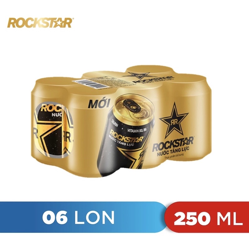 Nước tăng lực Rock Star 6 lon/lốc Chang's Food