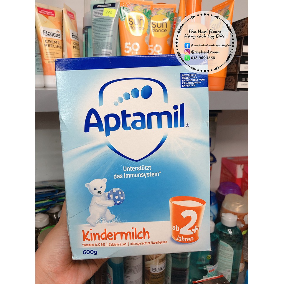 Sữa Aptamil Kindermilch 2+ Đức 600g [Date 8/2021] - Hàng xách tay Đức chính hãng 100%