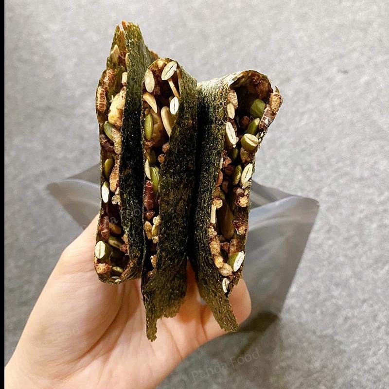 SNACK RONG BIỂN KẸP HẠT PHÙ HỢP NGƯỜI ĂN KIÊNG, ĂN CHAY