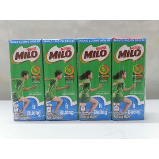 [Ít đường] [Lốc 4 hộp x 180ml] Sữa lúa mạch Milo [VN] NESTLE Active Go Barley Milk (nes-hk)