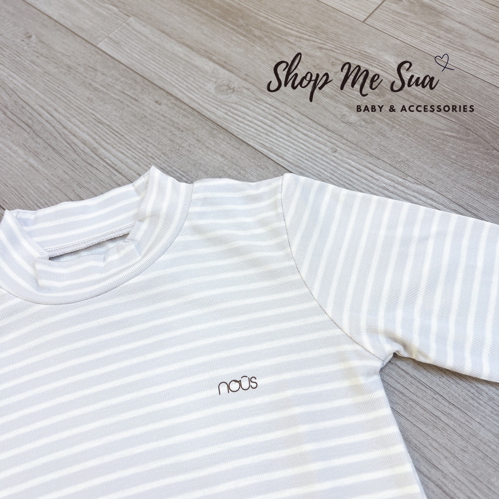 NOUS Áo giữ nhiệt cổ 3p cho bé chất petit 3m-24m
