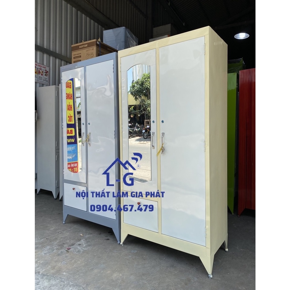 Tủ sắt 2 cánh sắt sơn dầu nhiều màu đẹp miễn phí giao hàng hcm