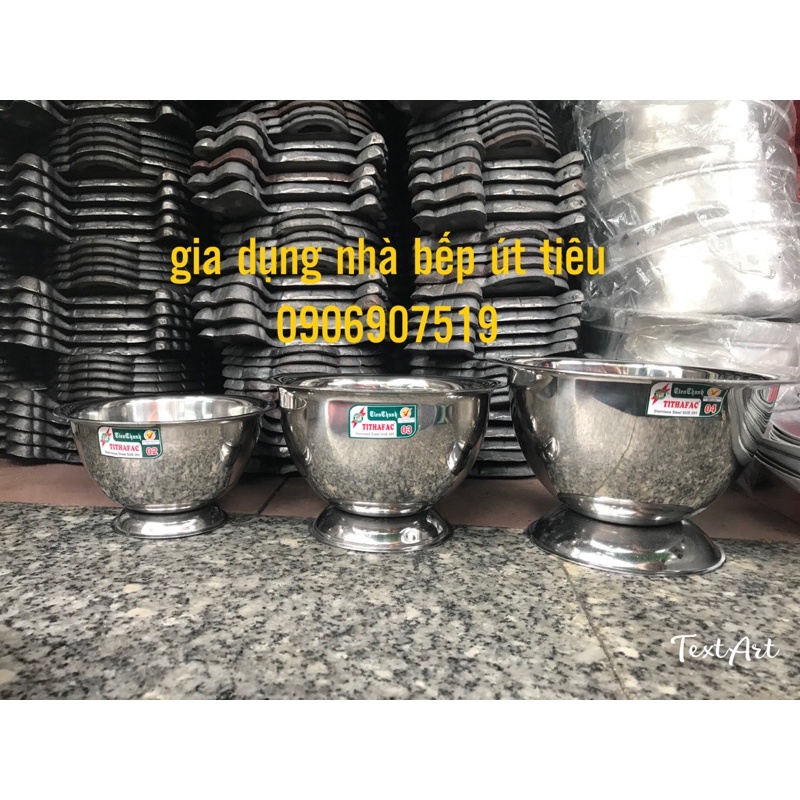 Bộ cối chày inox các size 12cm, 14cm, 16cm,18cm