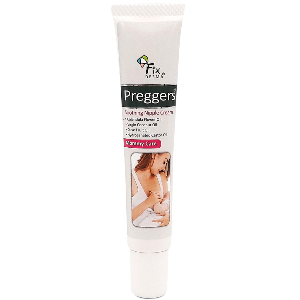 Fixderma Kem dưỡng ẩm và làm mềm da vùng ngực cho con bú Preggers Soothing Nipple Cream 20G