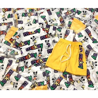 Sbt405 - bộ đùi bé trai chuột mickey quần vàng