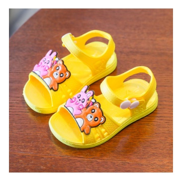 DÉP SANDAL TẬP ĐI CAO SU DẺO CHO BÉ ( THỎ + GẤU)
