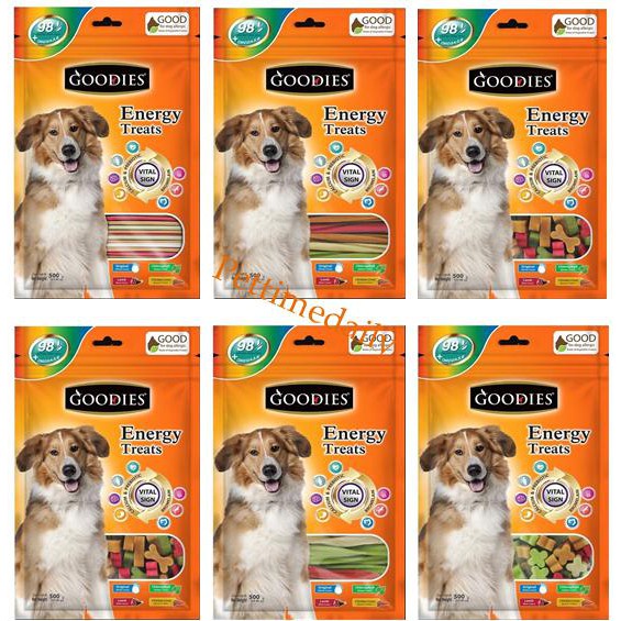 Bánh Thưởng Goodies Energy Treats Bổ Sung Canxi Chăm Sóc Răng Miệng Cho Chó 500g