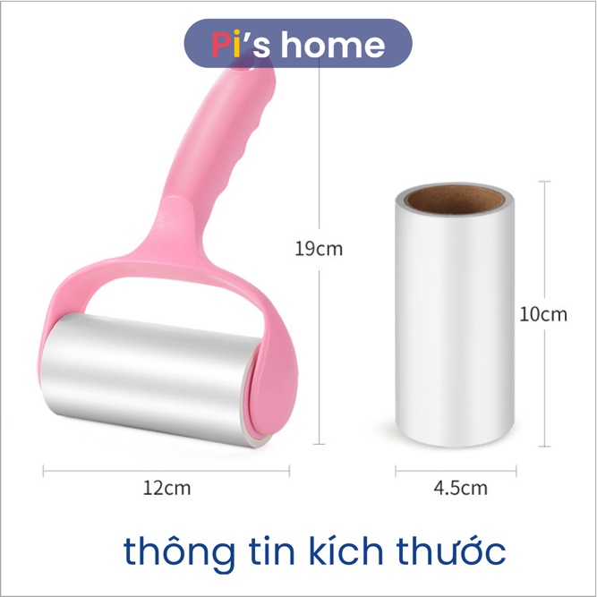 Cây lăn bụi quần áo, giường, chăn màn lăn lông thú cưng, có lõi thay thế