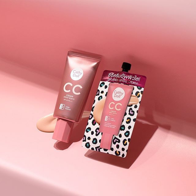 Kem nền Cathy Doll Speed White CC Cream SPF 50 PA+++ 50ml kiềm dầu, chống nắng, che phủ khuyết điểm