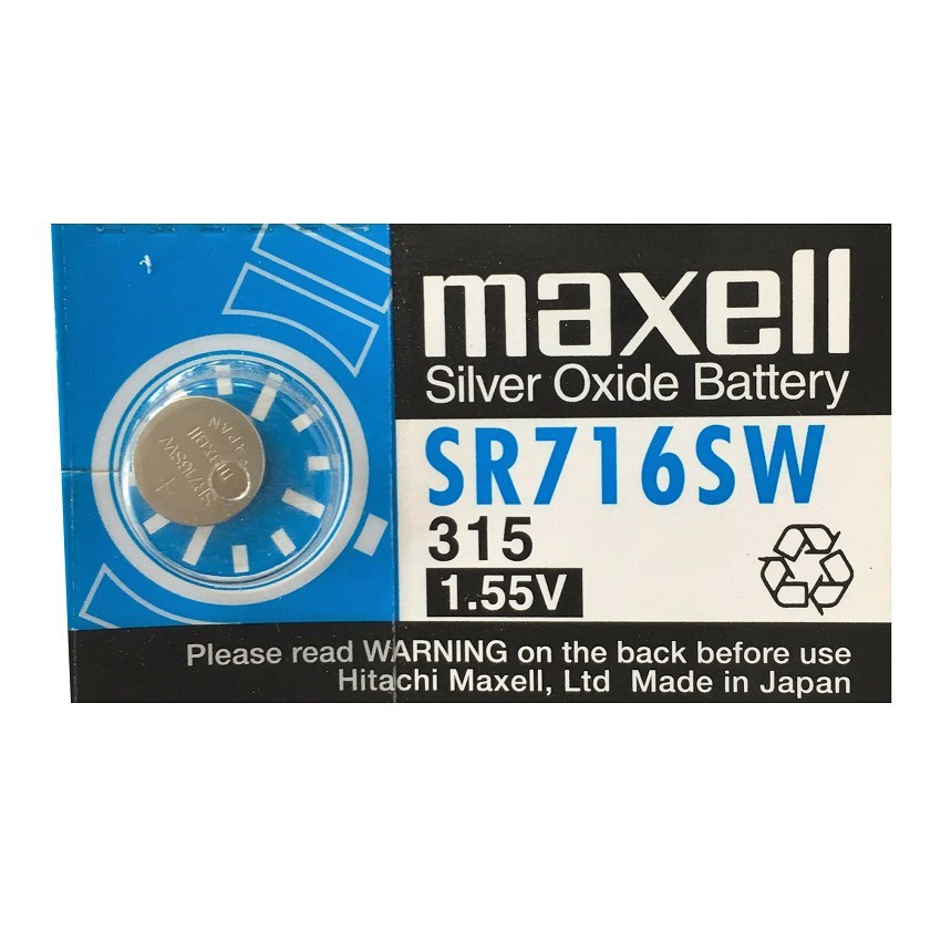 Pin đồng hồ SR716SW SR716 716 315 Maxell Chính Hãng