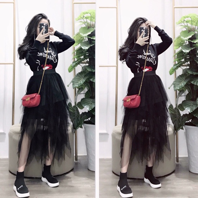 ⚡️FLASH SALE⚡️ CHÂN VÁY VOAN TUA RUA