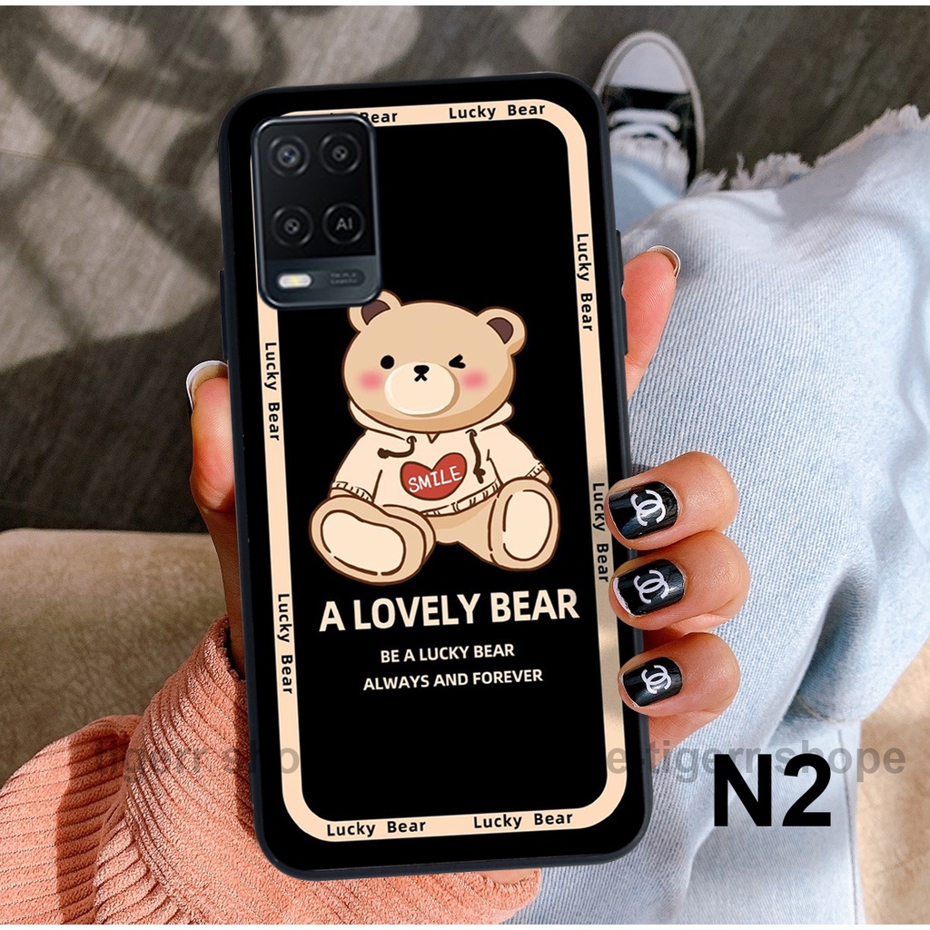 Ốp lưng Oppo A54 /Oppo A55 in hình gấu dễ thương đa sắc màu , trẻ trung , năng động TIGERR SHOPE