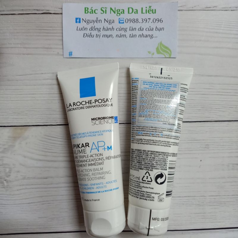 ✅ La Roche Posay Kem Dưỡng Giảm Ngứa Cấp Ẩm Cho Da Khô Đến Rất Khô Lipikar Baume AP+ M 75ml
