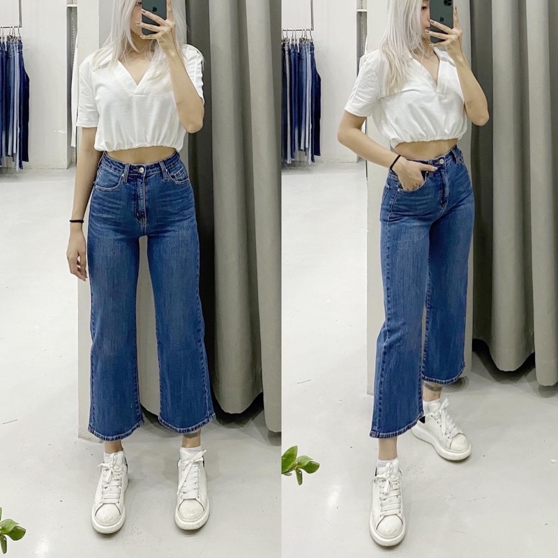 Quần Jeans Culottes Brandy Chuẩn Xịn Siêu Sang Chảnh đã về r ạ 😍