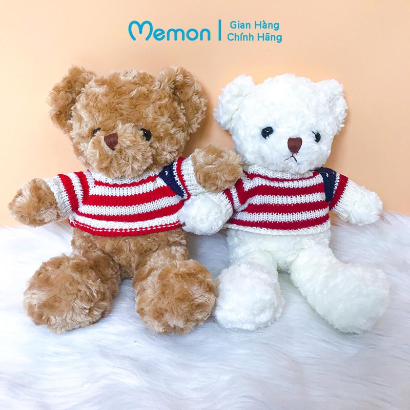 [Mã LIFE1404ALL giảm 10% đơn 50k] Gấu Bông Teddy Áo Len Cờ Mỹ Cao Cấp Memon