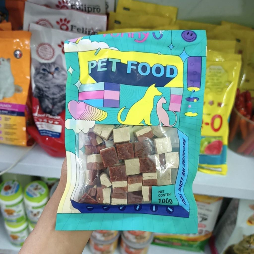 Bánh thưởng cho chó sạch răng - Thức ăn huấn luyện cún Gói 100g