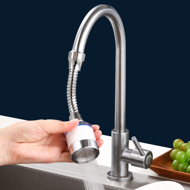 Đầu vòi tăng áp lọc nước trực tiếp với lõi lọc bông kháng khuẩn xoay 360 độ đa năng - Có thể thay lõi lọc