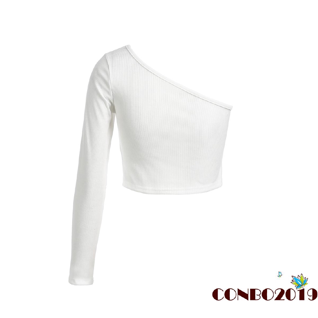 Áo lửng lệch vai thời trang quyến rũ cho nữ