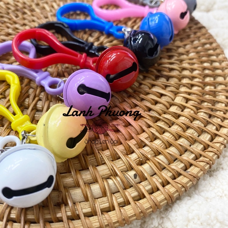 Móc Khoá Nhựa Viên Chuông Tròn (lẻ 1 cái)