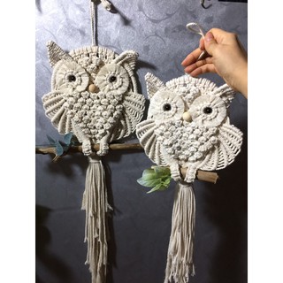Cú macrame size to 25