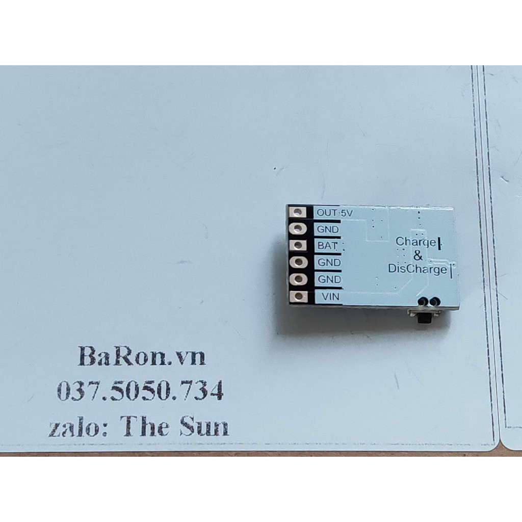Mạch sạc pin kết hợp báo phần trăm pin