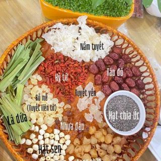 Set nguyên liệu chè dưỡng nhan nấu 60 chai