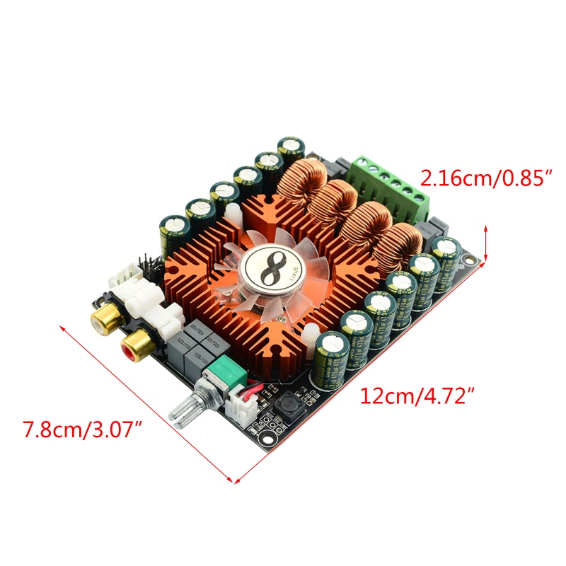 Bảng Mạch Khuếch Đại Âm Thanh Kỹ Thuật Số zzz 160Wx2 BTL220W TDA7498E DIY Cho Loa / Rạp Phim /