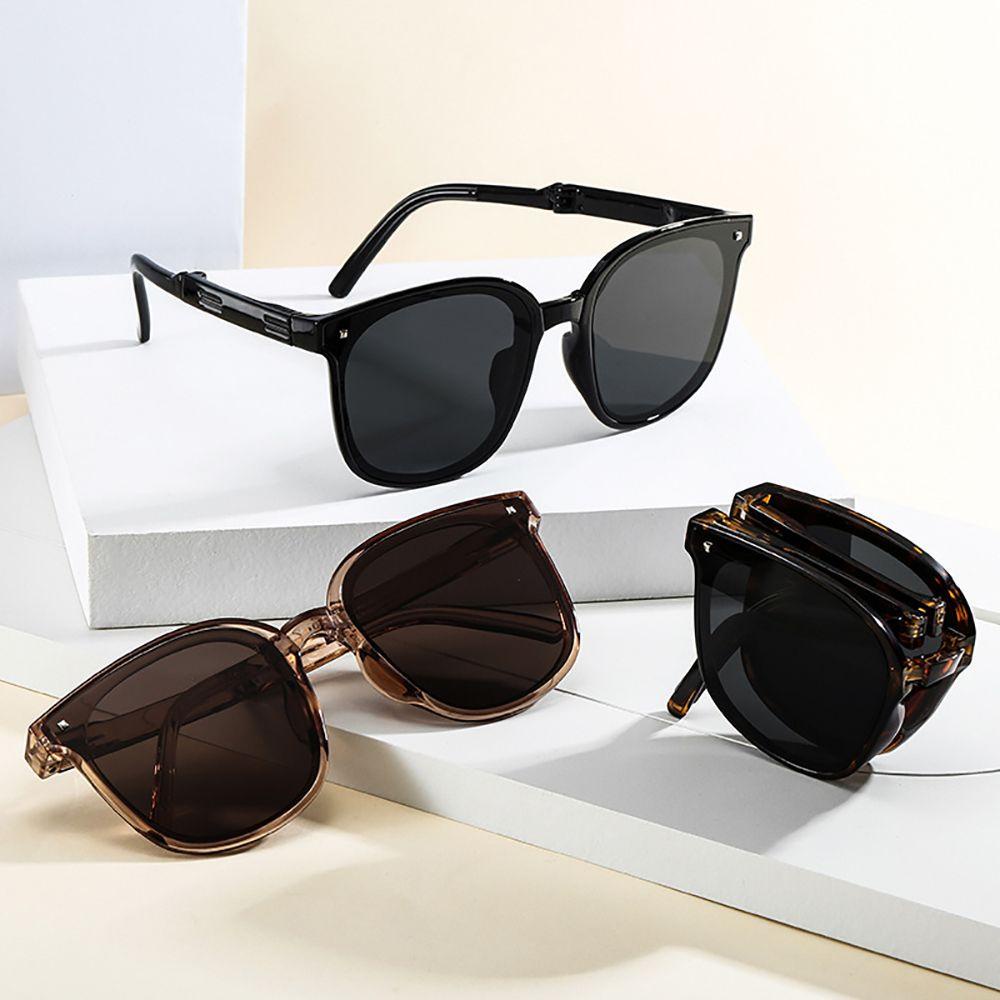 QQMALL Kính Mát Gọng Hình Học Gấp Gọn Chống Bức Xạ Chống Bức Xạ Phong Cách Cổ Điển Thời Trang Cho Nam Và Nữ