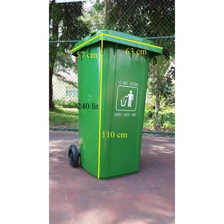 Thùng rác nhựa 240 lít