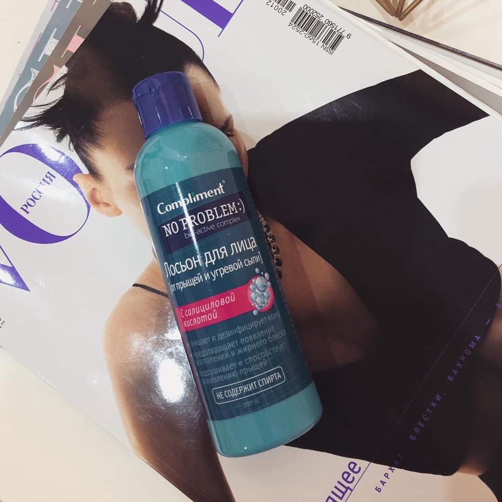 Toner Compliment No Problem Kiềm dầu, Giảm Thâm, Viêm, Mụn 200ml
