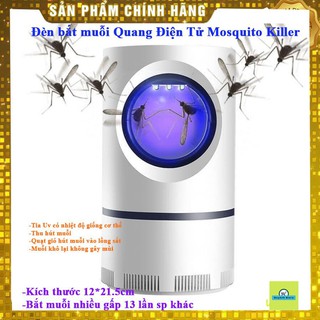 (Bắt muỗi gấp 13 lần) Đèn bắt muỗi quang điện tử Mosquito Killer dùng tia UV bằng nhiệt độ cơ thể thu hút muỗi cổng USB